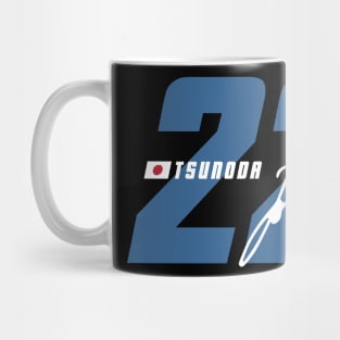 Yuki Tsunoda 22 Signature Number Mug